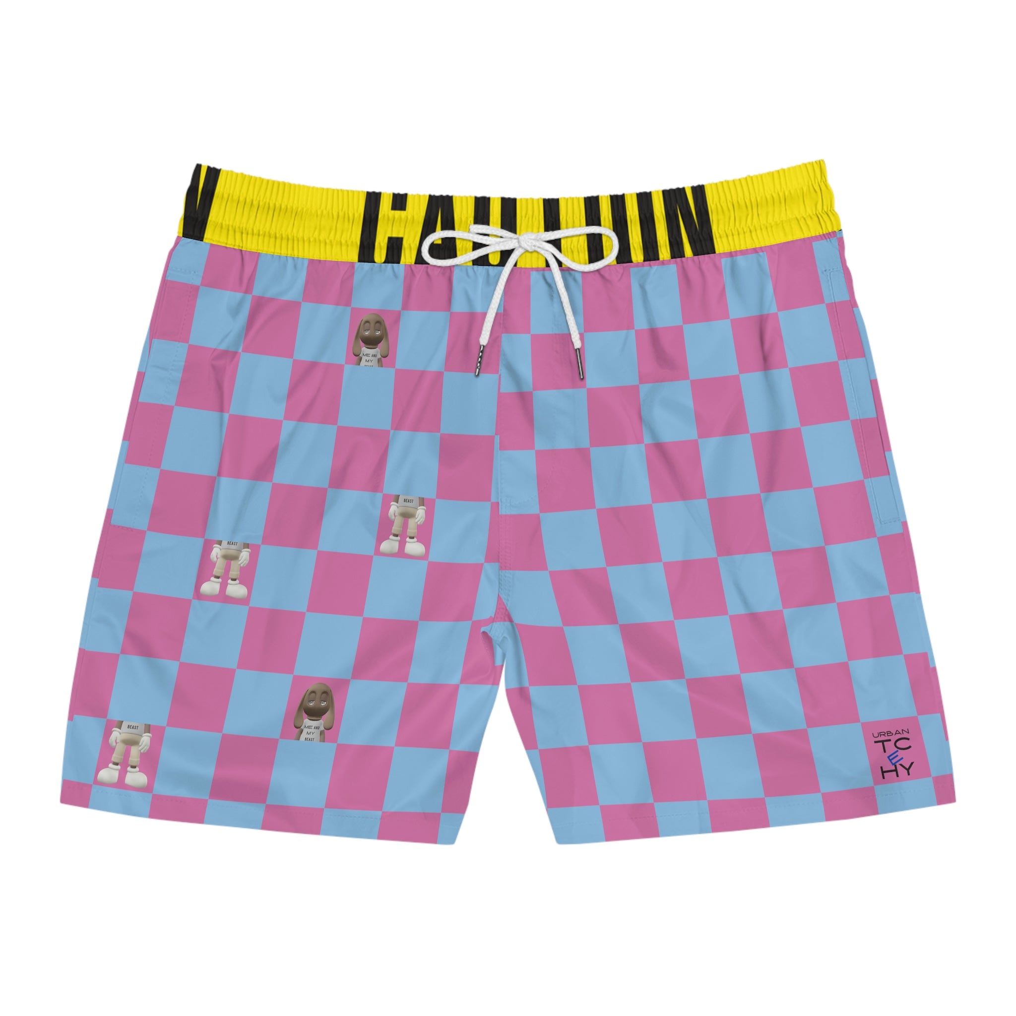 Cloudy Garden Shorts Checkered Shorts